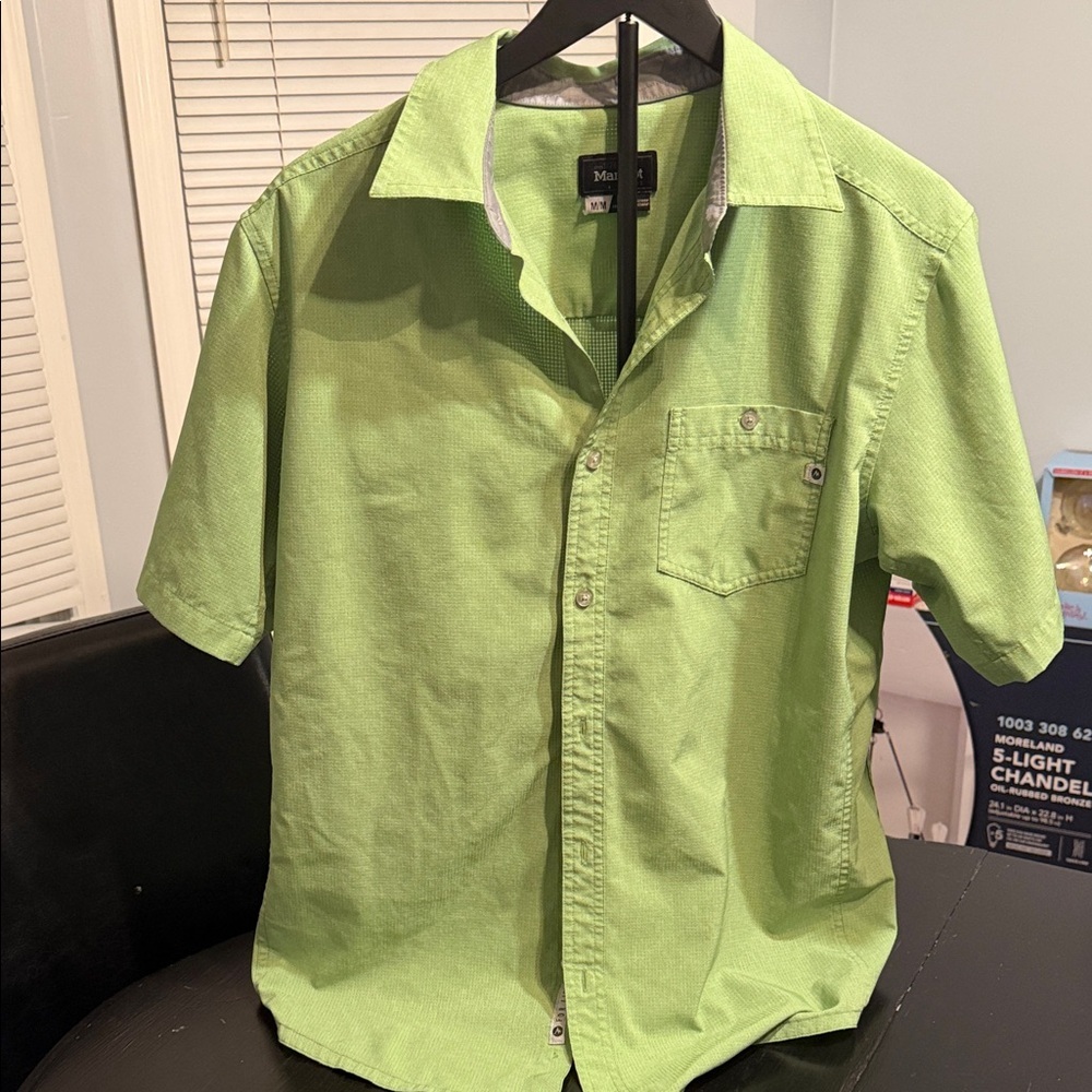 Marmot Lime Green Short Sleeve Shirt